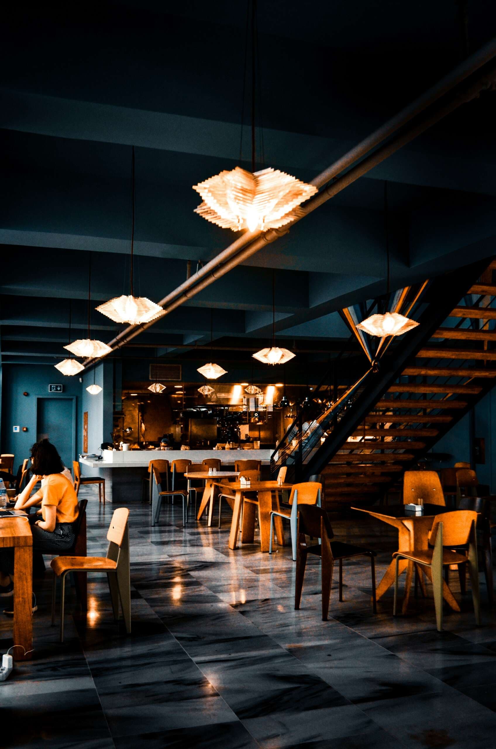 Restaurant dining room ready for guests