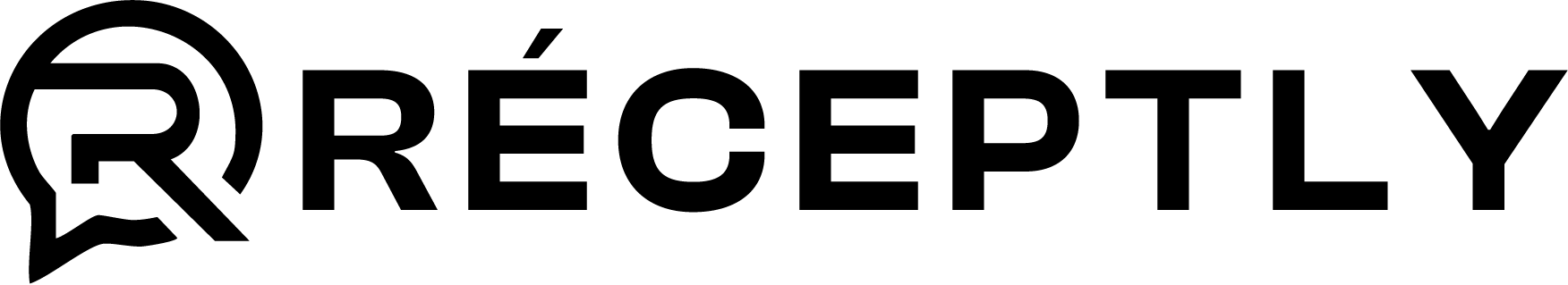 Receptly Logo Text Black