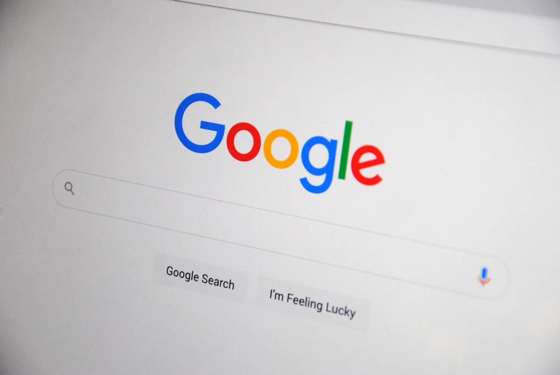 Computer screen displaying Google Chrome search engine interface.
